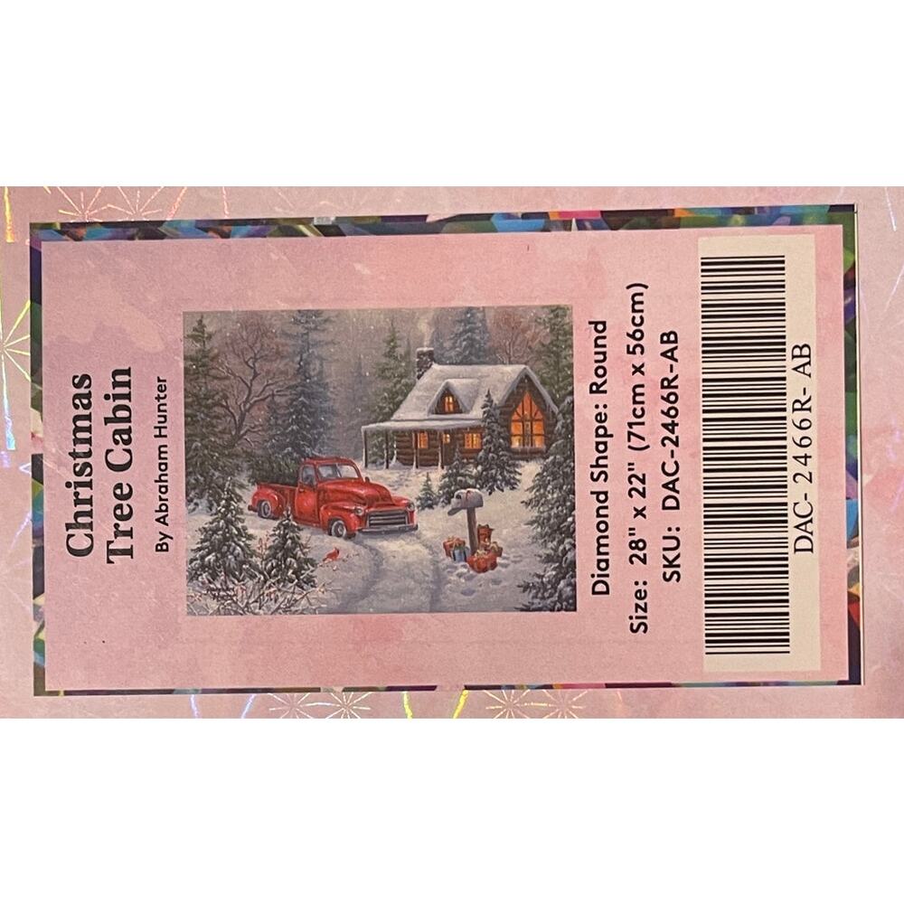 Diamond Art Club "Christmas Tree Cabin" - NEW, Still Sealed    DAC